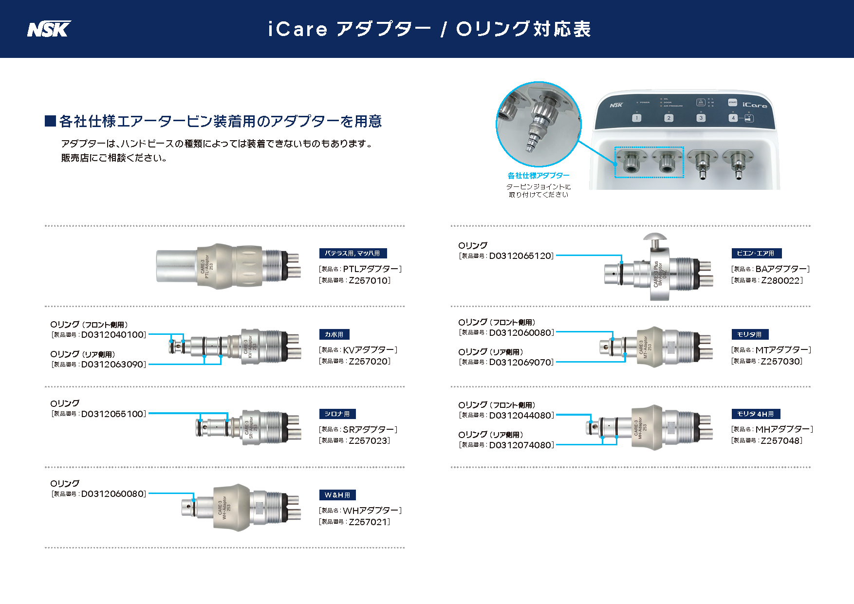 iCare（メンテナンス＆オートクレーブ）｜歯科医療機器のナカニシ