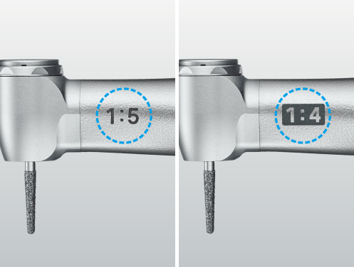 はっきりと識別できるギア比